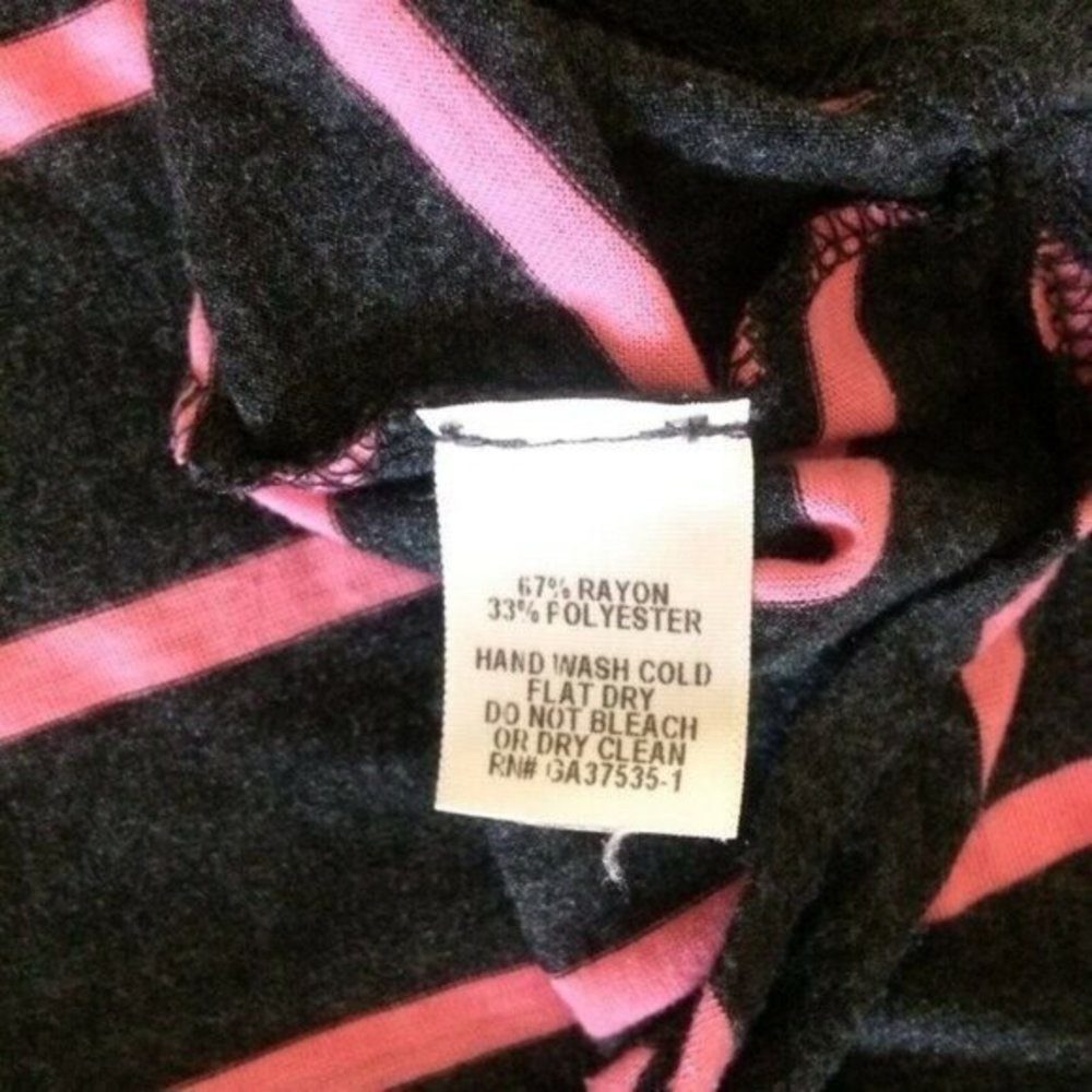 Monteau Los Angeles Women's Sleeveless Gray Pink Stripes Dress Size Small Skater - Picture 9 of 12